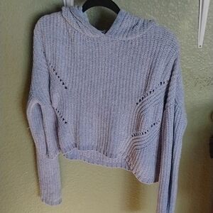 Heart Soul Light Gray Cowl Neck Sweater